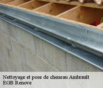 Nettoyage et pose de cheneau  ambrault-36120 EGB Renove